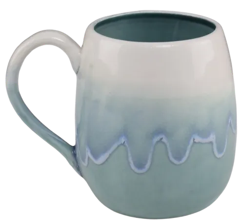 Blue & White Lava Ceramic Mug