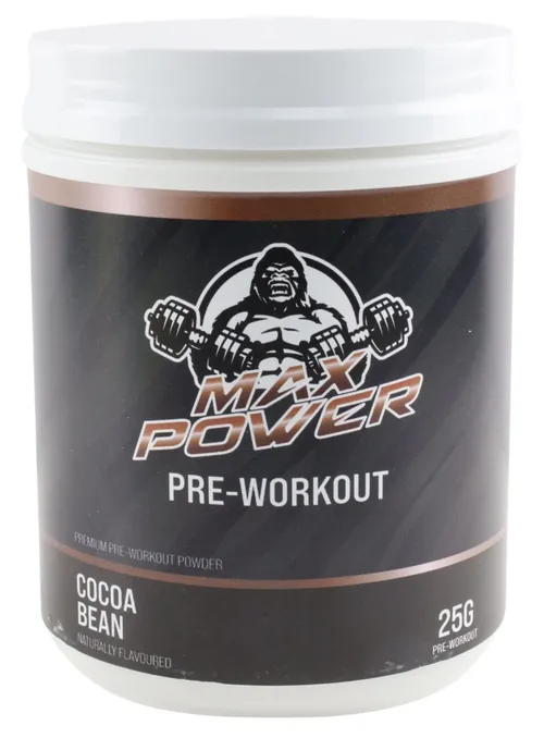 Generic Max Power Pre-Workout Coca Bean Container