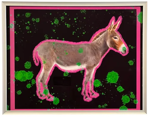 Electric Donkey In White Frame