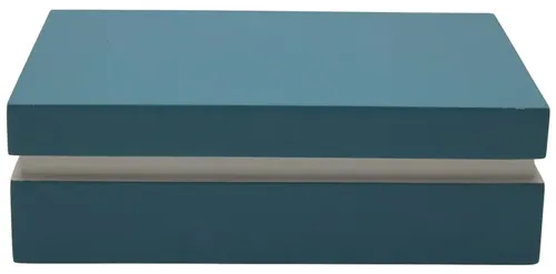 Light Blue & White Decorative Box With Lid 