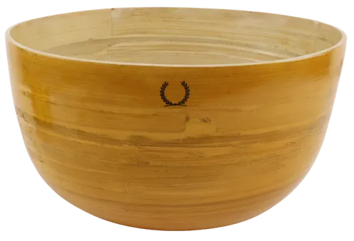 Stained Bamboo Serving Bowl