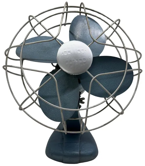Vintage Blue Electric Fan