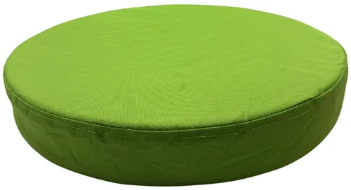 Round Green Children's Floor Cushion With Black Handle