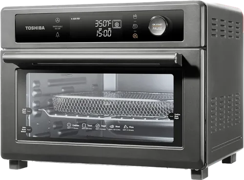 Charcoal Grey Countertop Air Fryer Toaster Oven