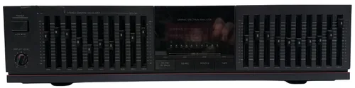 Black Stereo Equalizer Unit