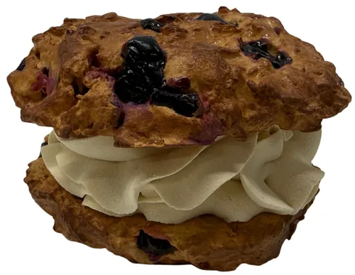 Artificial Blueberry & Cream Pastry