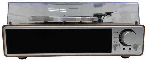 Silver & Wood Record Player
