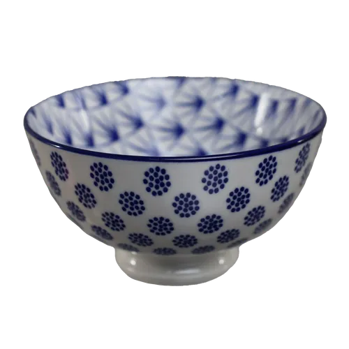 Blue Dot Daisy Small Bowl