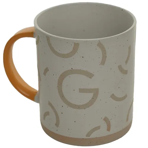 Stone Cream & Taupe G Mug