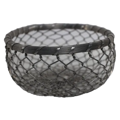 Silver Chain Link Serving Bowl