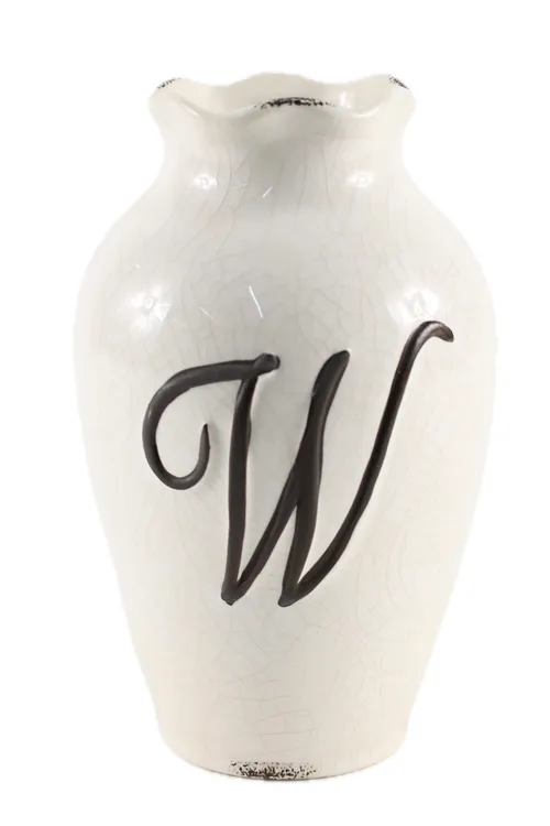 Beige Crackle Glaze Vase 