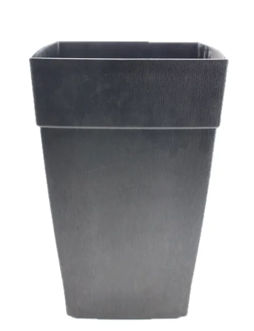 Black Plastic Rectangular Planter