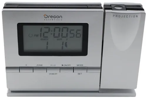 Silver Digital Display Alarm Clock With Projector 