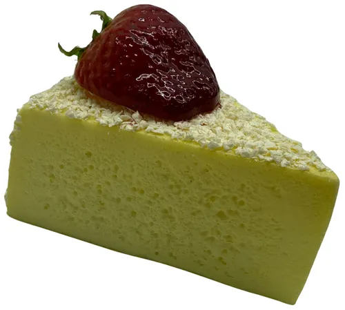 Artificial Strawberry Cake Slice