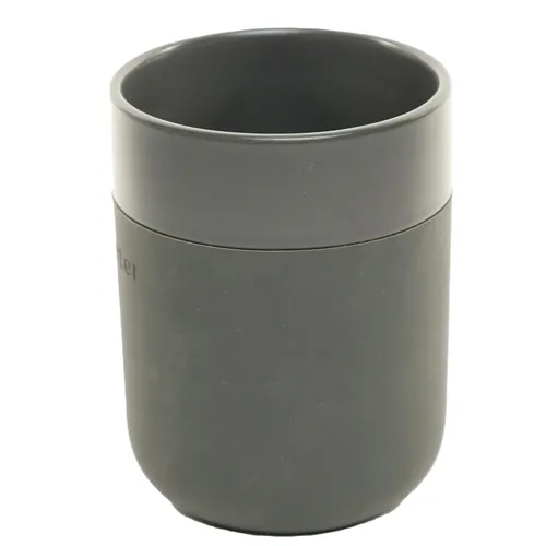 Charcoal Grey Rubber Coated Mug