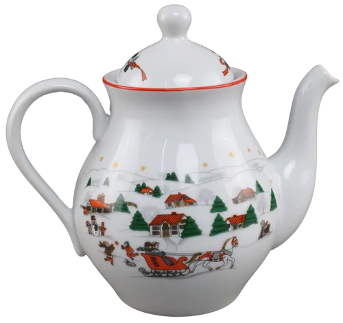 Christmas Scene Teapot
