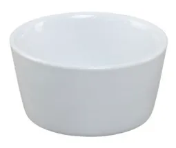 White Tapered Ceramic Pinch Bowl