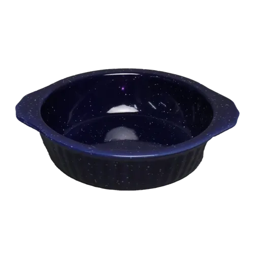 Small Blue Ceramic Pie Plate