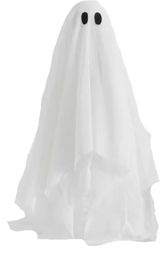 Small Light Up Ghost Halloween Decoration