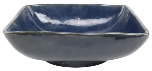 Blue Stoneware Serving Bowl