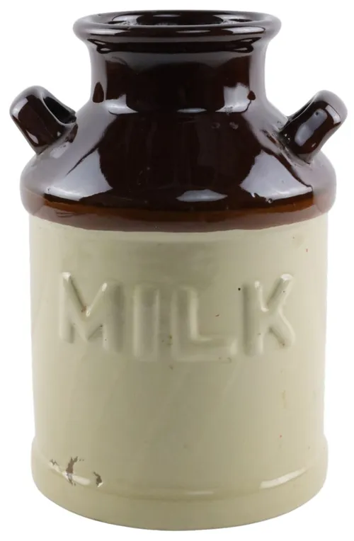 Stoneware Milk Crock Canister