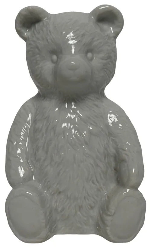 White Ceramic Bear Bank