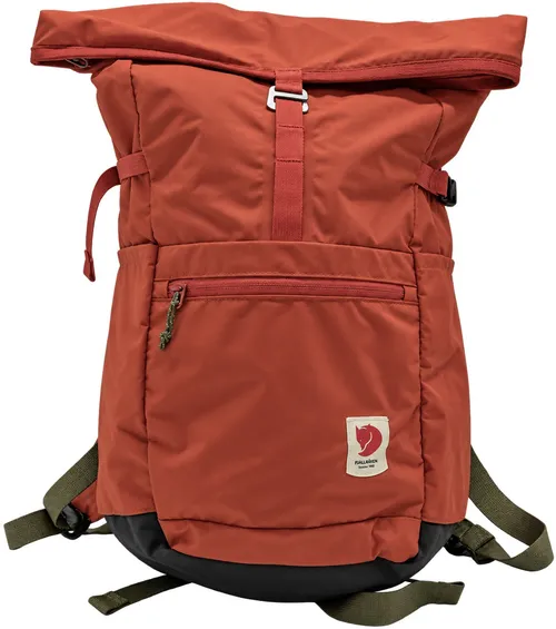 Burnt Orange Roll-Top Backpack