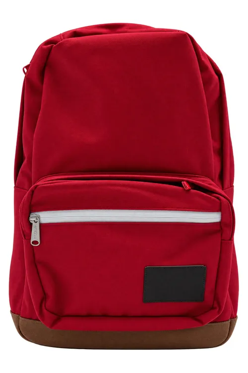 Primary-Red Canvas Backpack