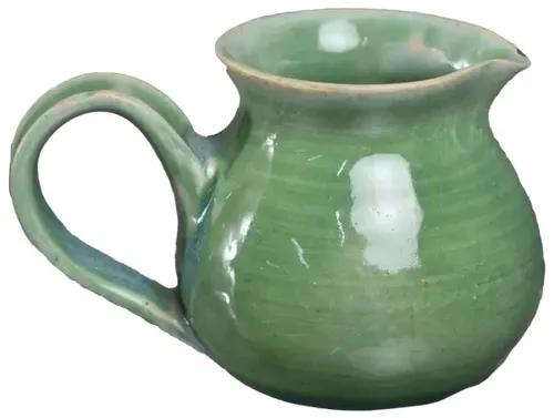 Sage Green Ceramic Creamer