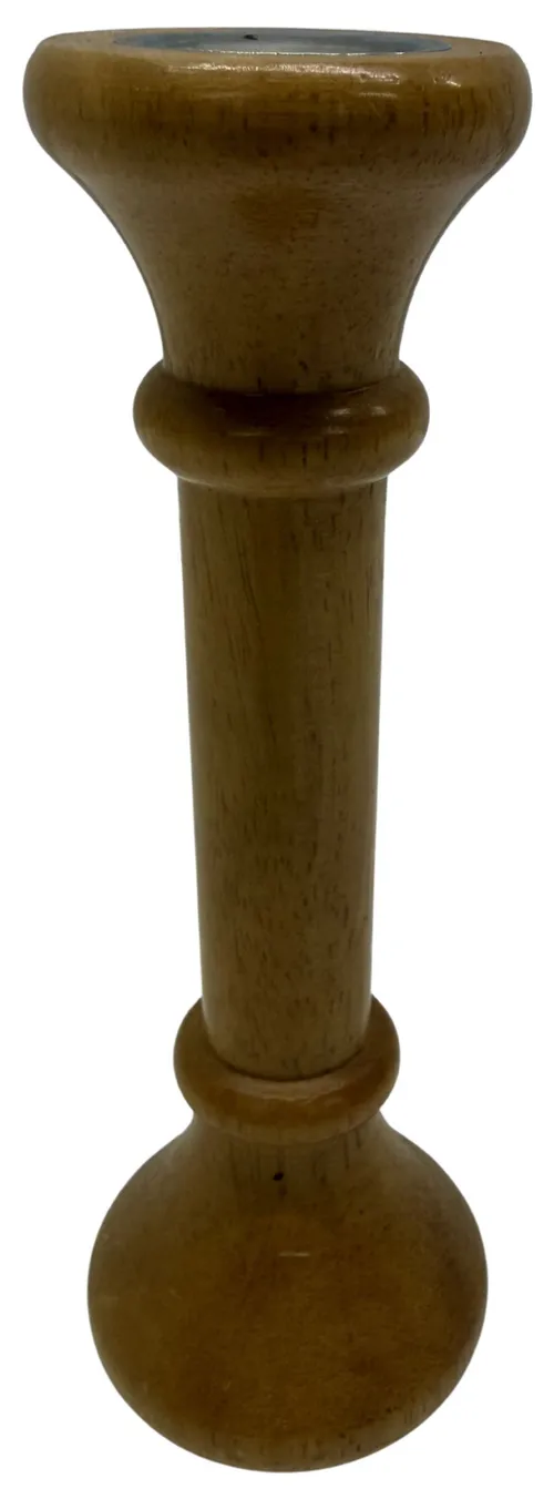 Honey Wood Taper Candle Holder