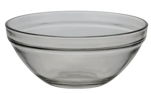 Thick Clear Glass Bowl