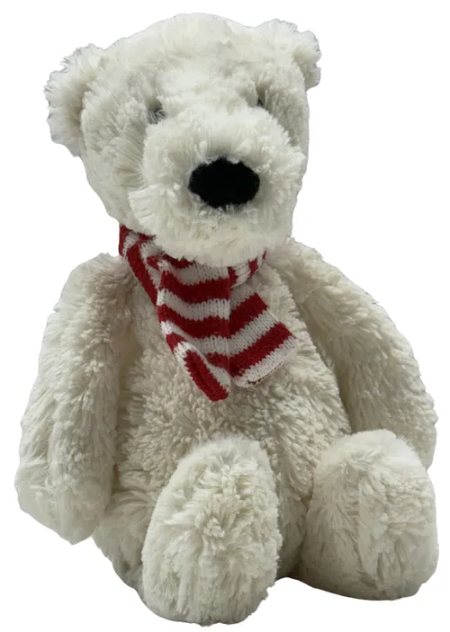 White Polar Bear With Scarf Plush Stuffed Animal