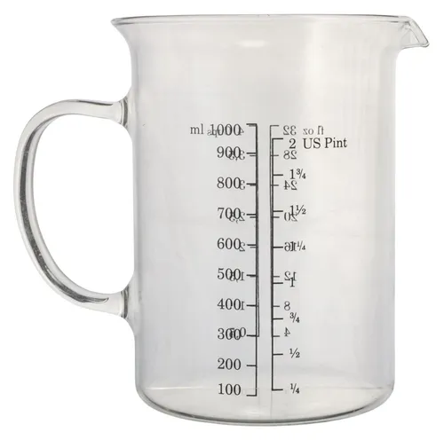Clear Scientific Glass Measuring Cup