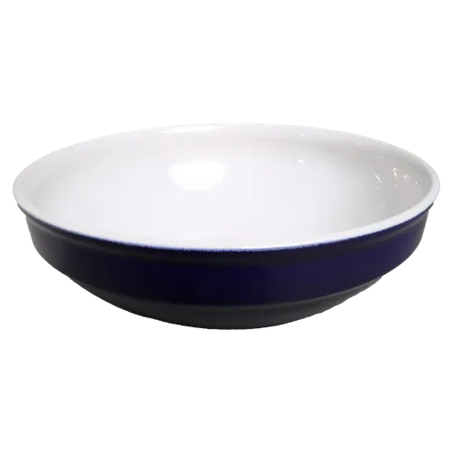 Glossy Cobalt Blue Ceramic Serving Bowl