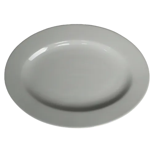 White Mid Size Oval Serving Platter