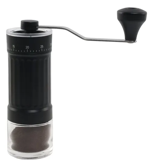 Black Manual Cylindrical Coffee Grinder