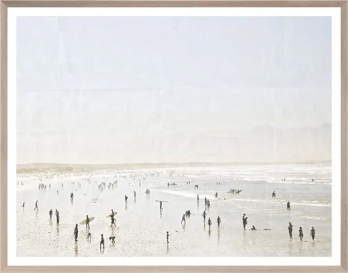 Surf Photograph With Wood Frame
