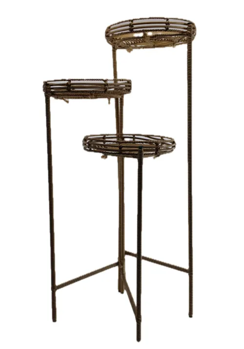 Three Tier Wrapped Rope Plant Stand