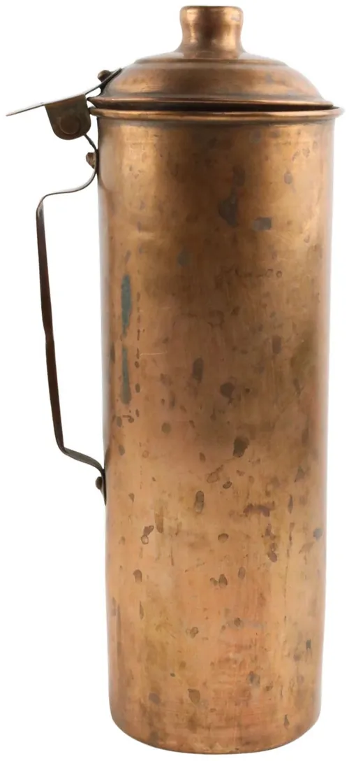 Vintage Copper Pitcher With Lid