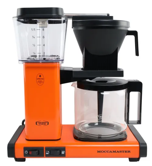 Orange 10 Cup Coffee Maker