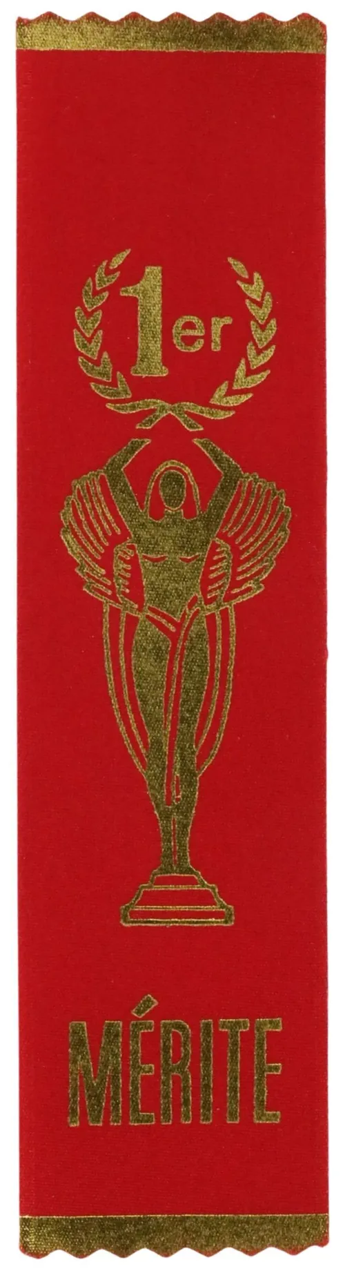 Red French 1st Place Ribbon Award