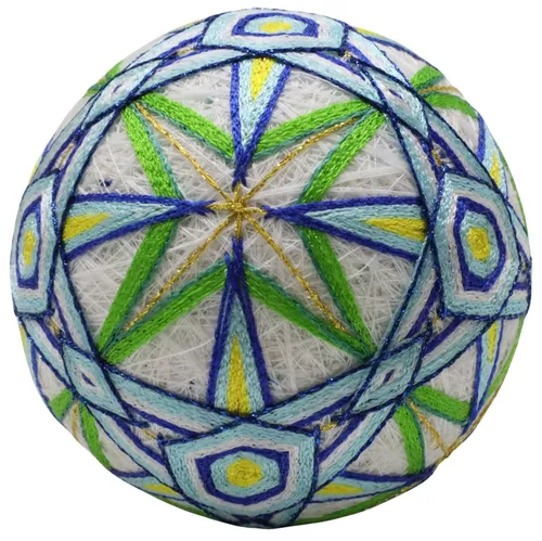 Temari Ball With Star Pattern
