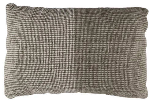 Two Tone Beige Throw Pillow