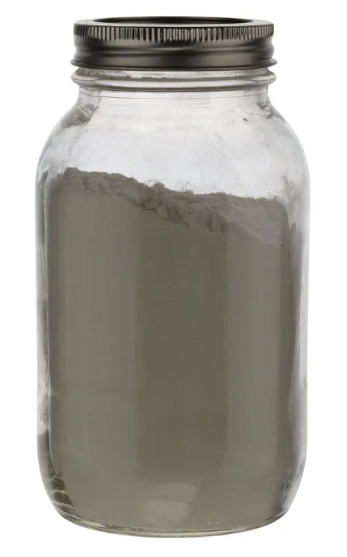 Clear Mason Jar With Flour