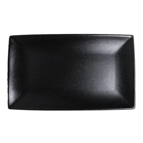 Rectangular Black Pebbled Serving Platter