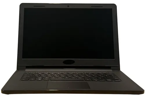 Solid Black Laptop With Black Keyboard