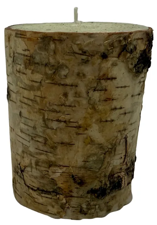 Light Birch Bark Log Candle 