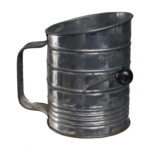 Tarnished Stainless Flour Sifter