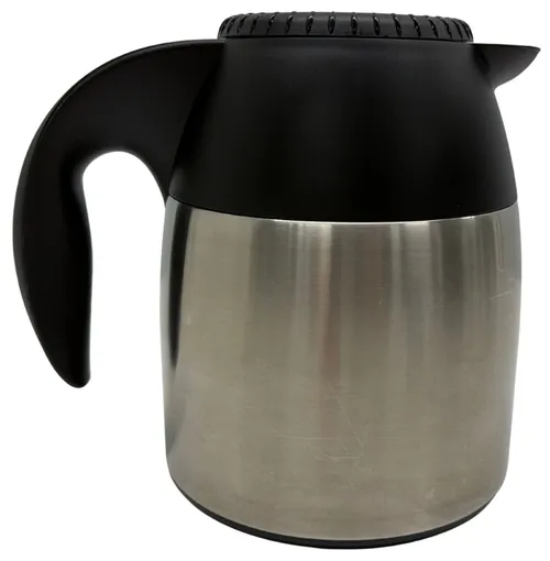 Black & Brushed Stainless Coffee Carafe
