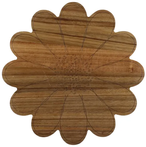 Wood Flower Trivet